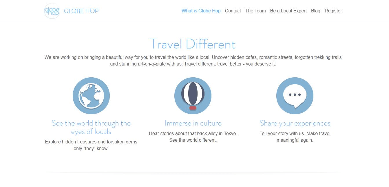 Globe Hop藍白品牌色搭配方案 Globe Hop藍白品牌色搭配方案